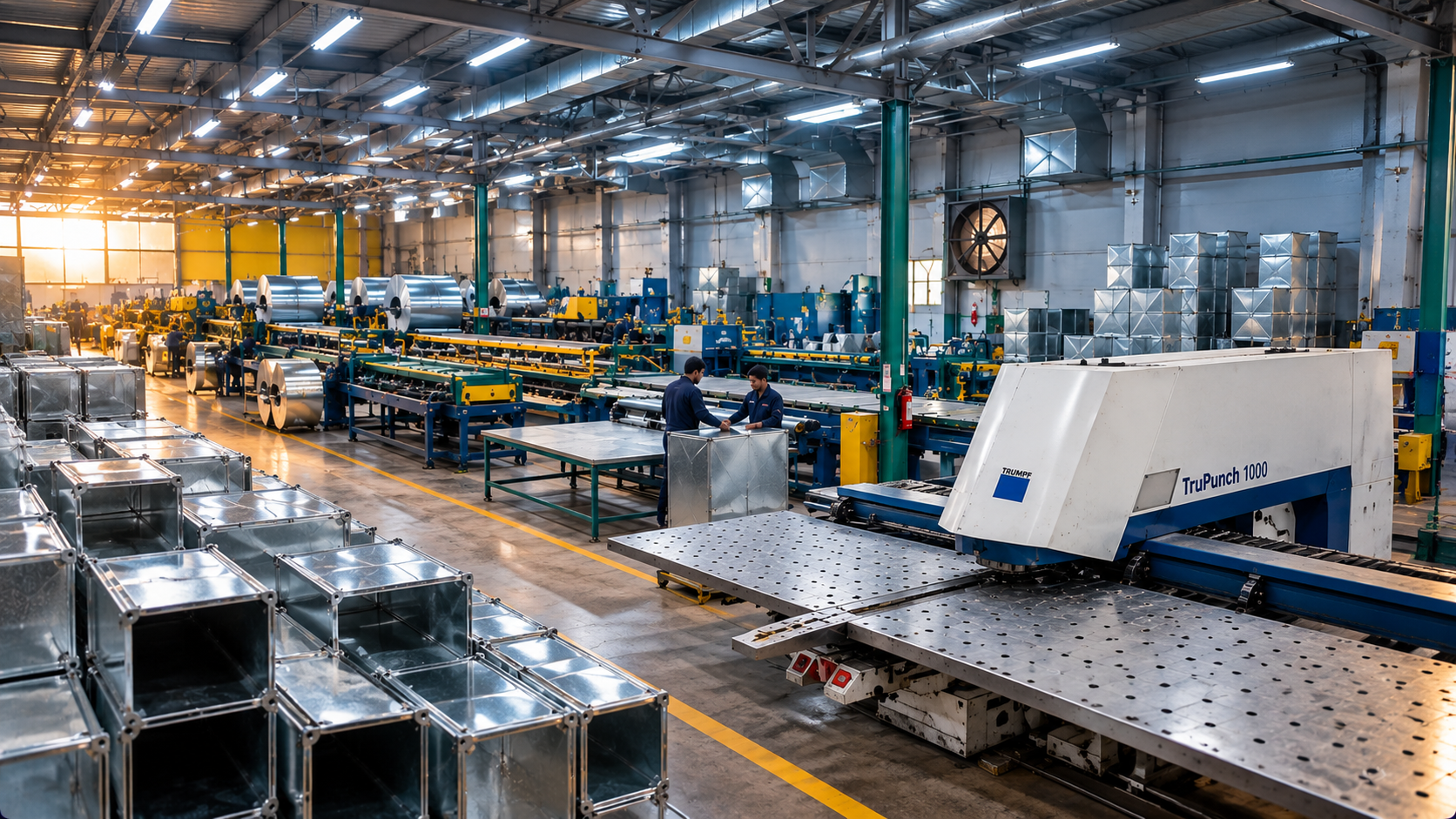 Duct Technology manufacturing facility and automated machinery