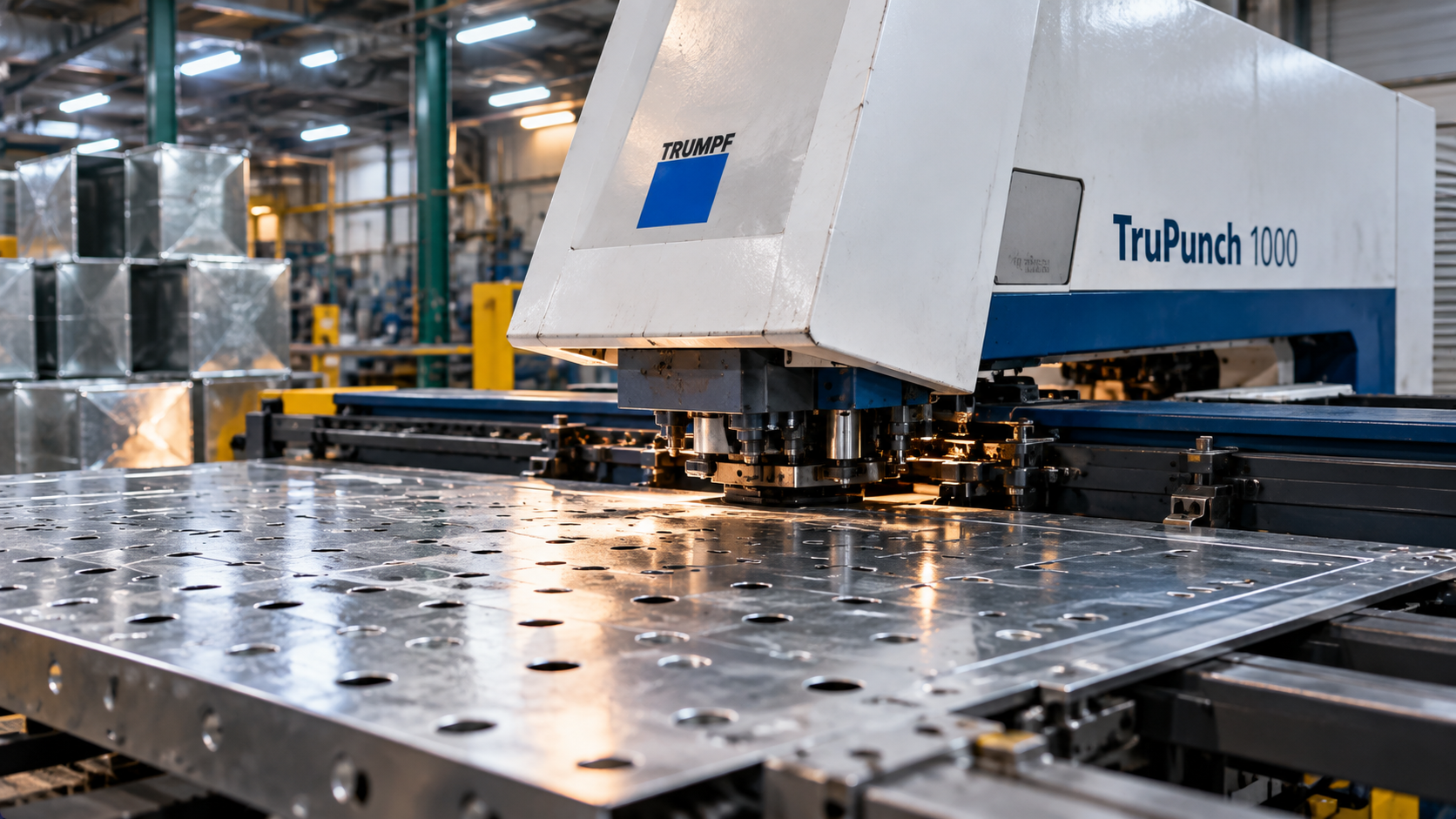 Controlled precision fabrication line